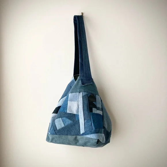 joodito origami japanese dumpling bag sling oversized slouchy hobo crossbody eco - Picture 3 of 10